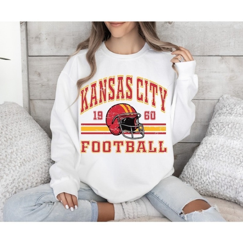 Kansas City Retro Style Sweatshirt Crewneck, Vintage Style Kansas City Fan Gift
